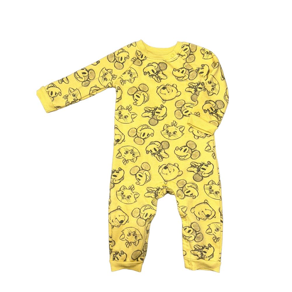 Disney 100 Yellow Disney Characters Unisex One piece Size 24M